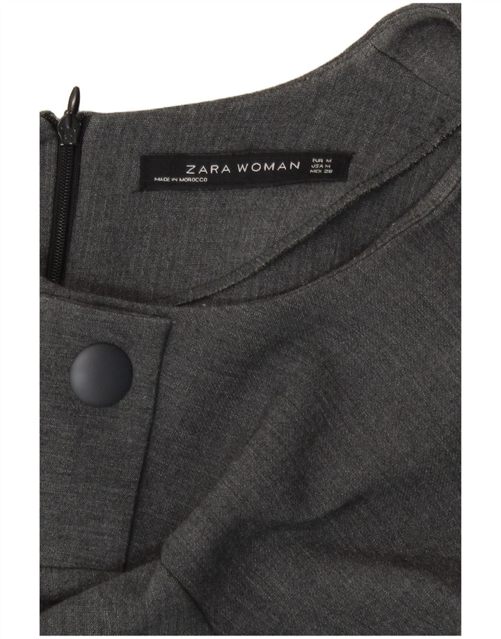 Zara Damen Etuikleid UK 12 Mittelgrau