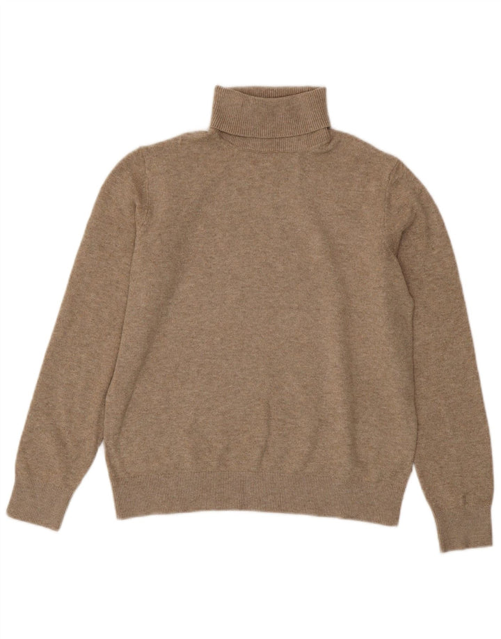 Marks & Spencer Rollkragenpullover für Damen, UK 10, Größe S, Beige, Polyester