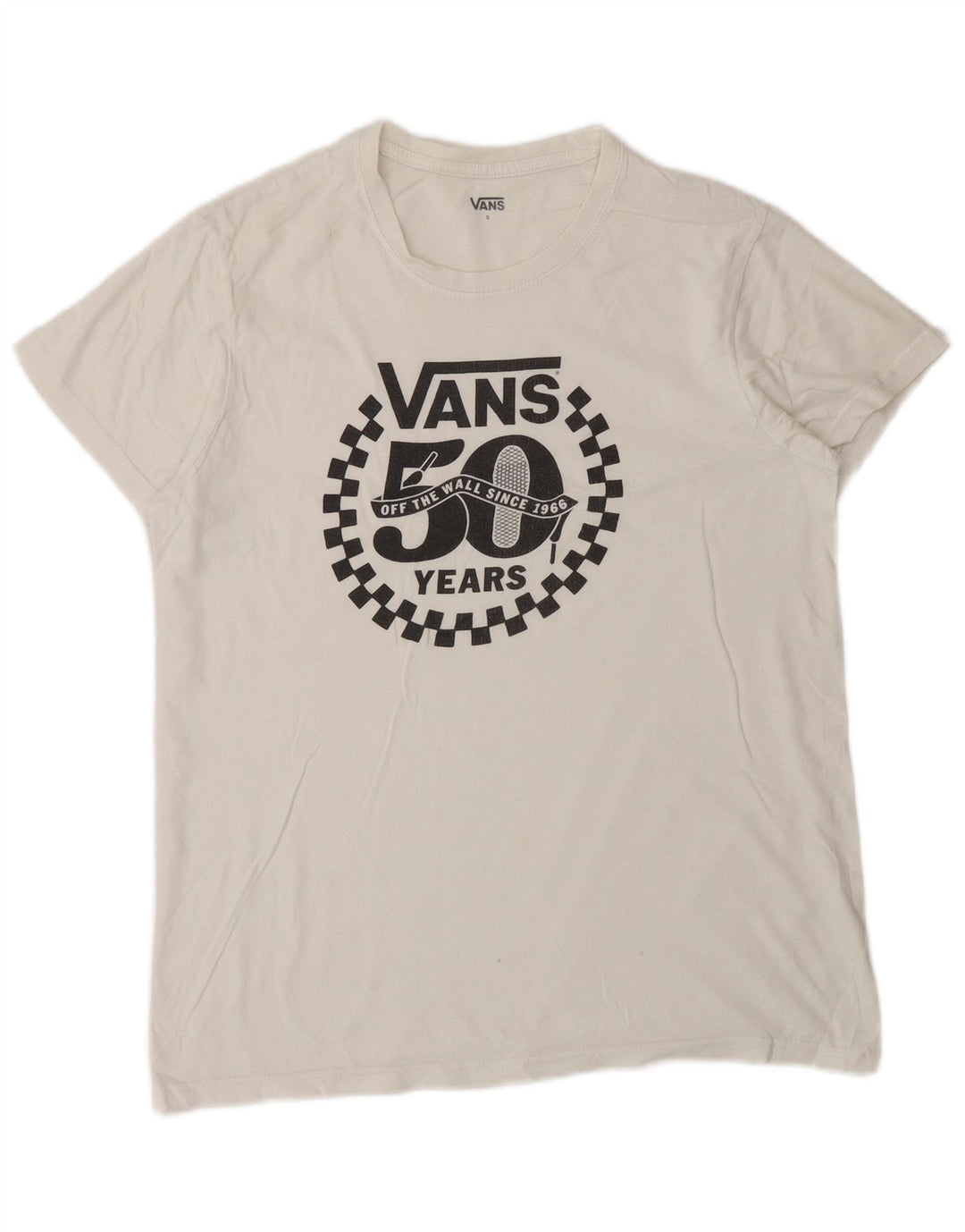 Vans Herren-T-Shirt mit Grafik, Größe S, Weiß