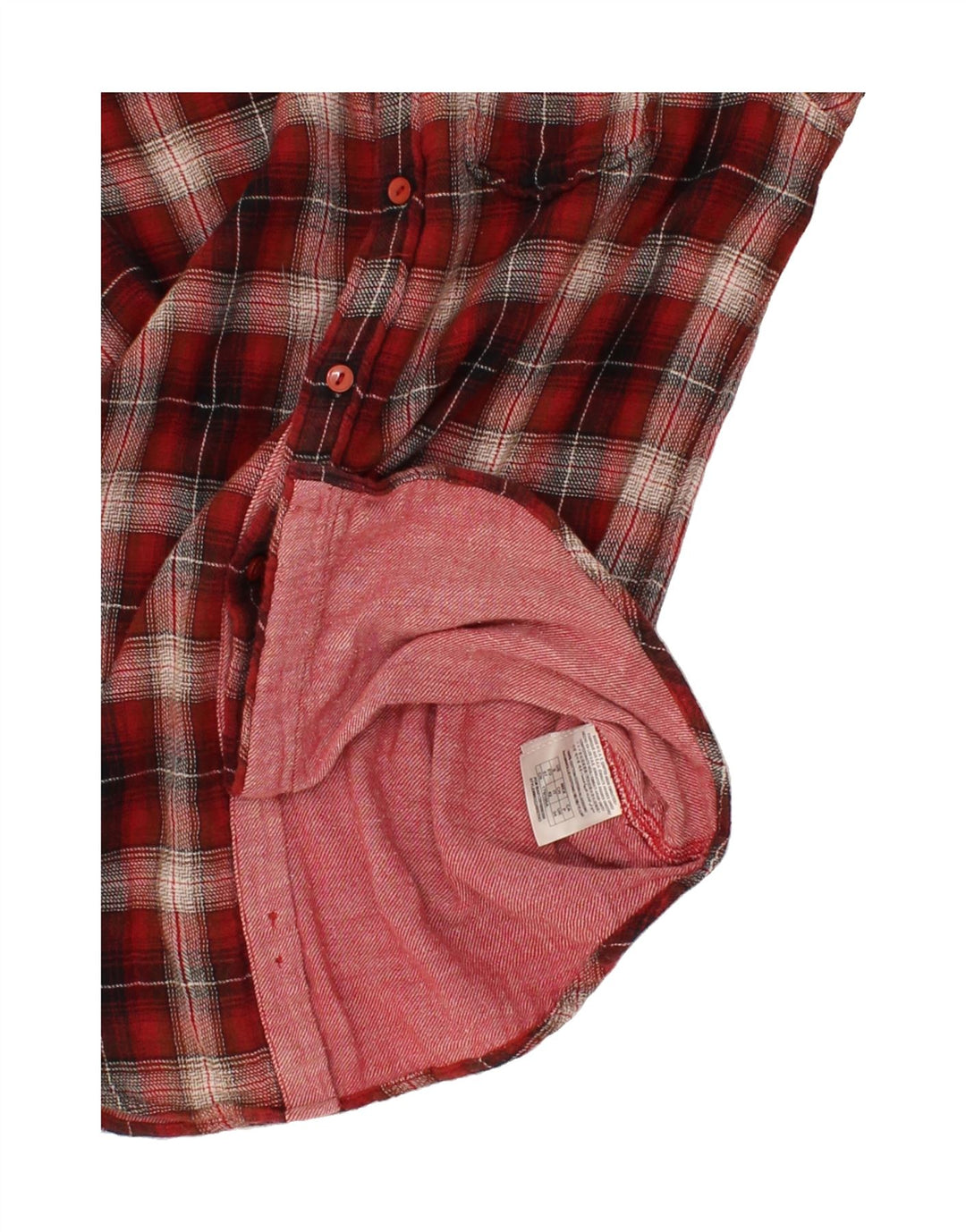 GUESS Womens Flannel Shirt IT 42 Medium Red Check Cotton Vintage Guess and Second-Hand Guess from Messina Hembry 