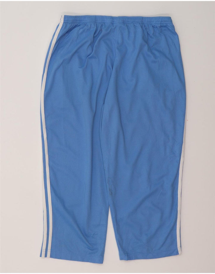 ADIDAS Damen Capri-Trainingshose UK 18 XL Blau Polyester