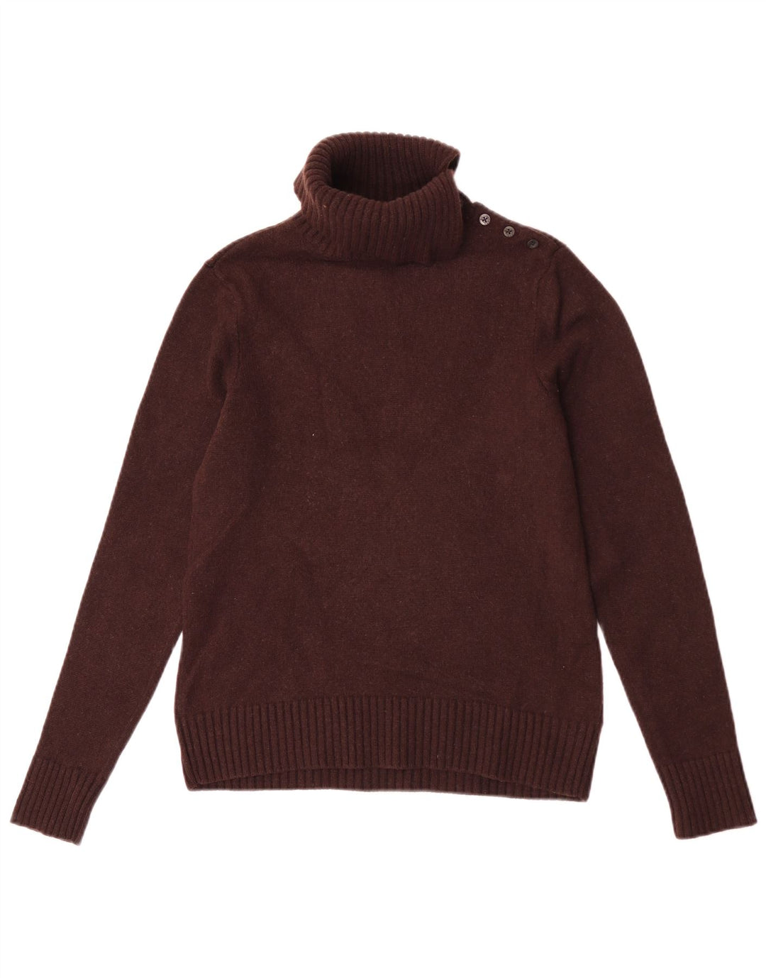Rollkragenpullover für Damen von Ralph Lauren, UK-Gr. 14, große braune Wolle