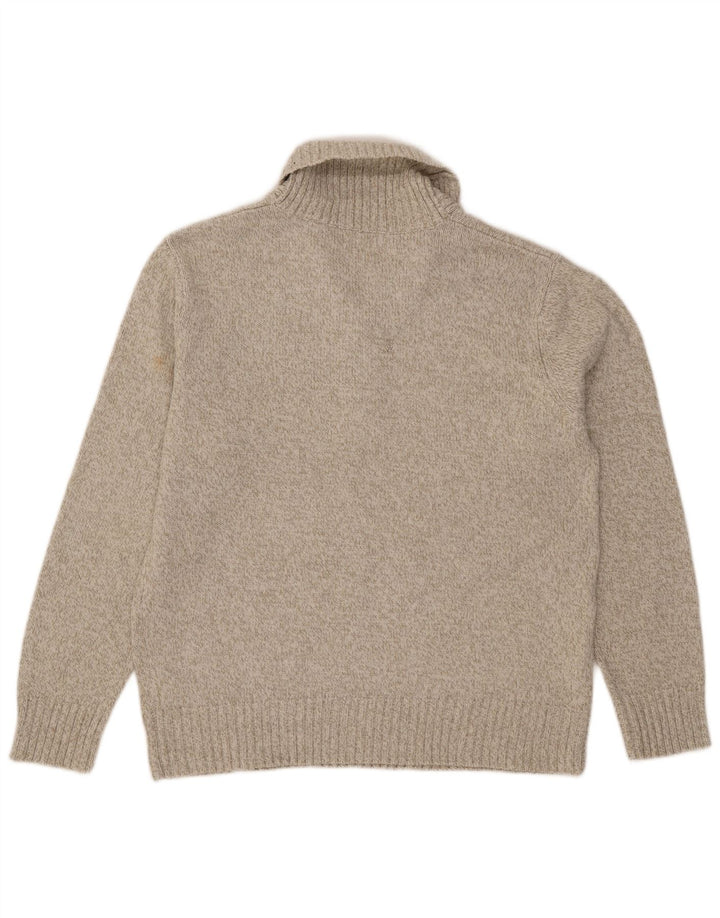 Marks & Spencer Herren-Pullover mit Schalkragen, groß, Acryl, Grau