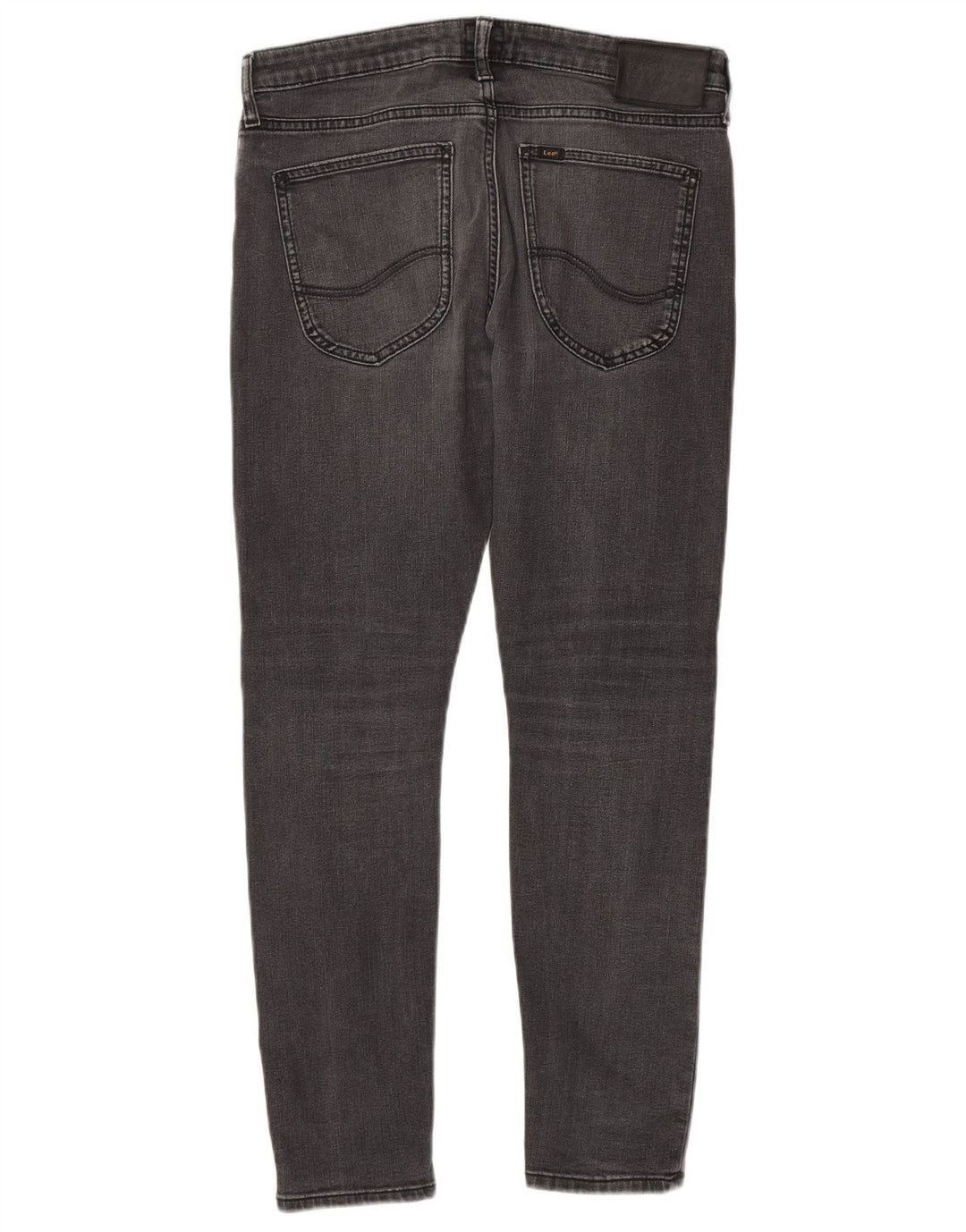 Lee Herren Malone Skinny Jeans W32 L30 Graue Baumwolle