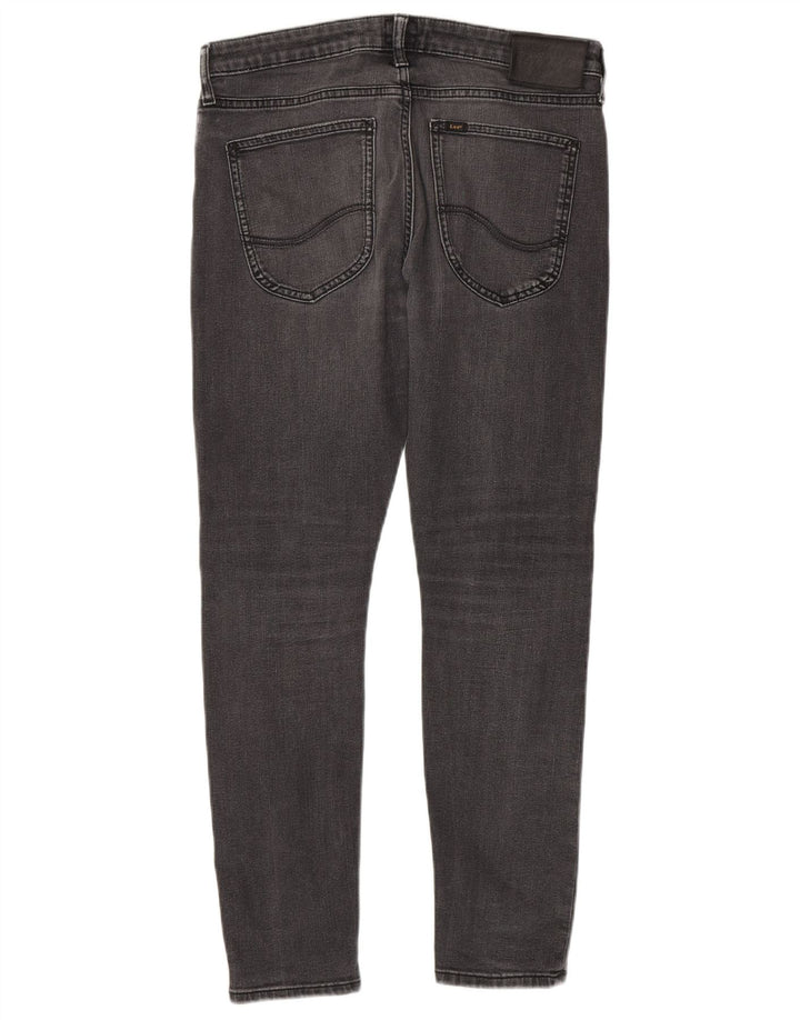 Lee Herren Malone Skinny Jeans W32 L30 Graue Baumwolle