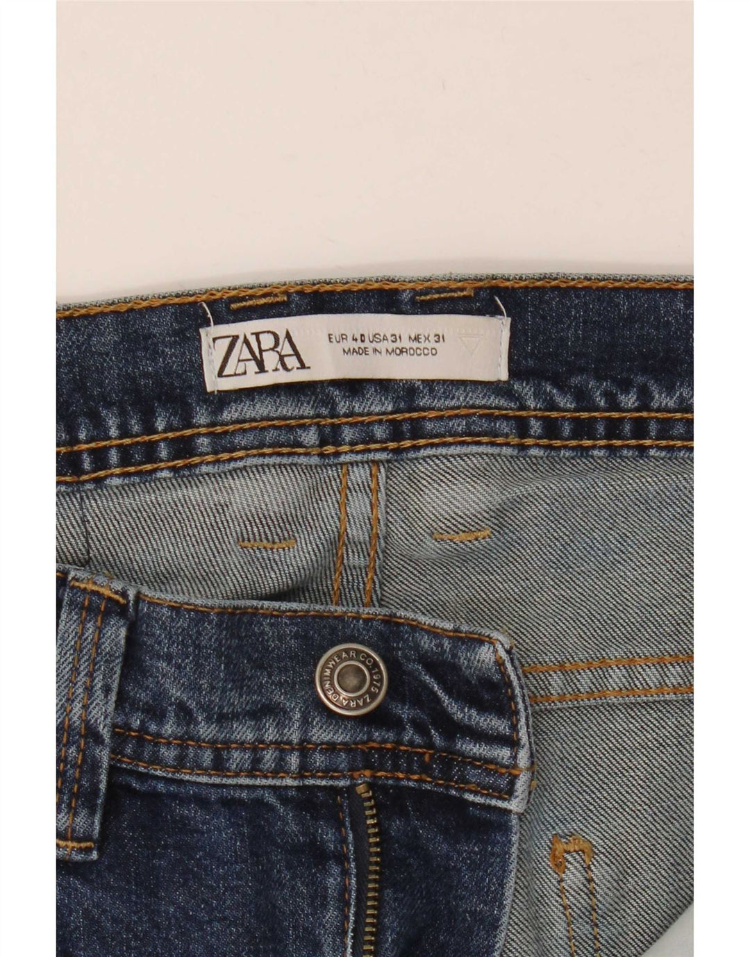 Zara Herren Slim Jeans EU 40 Mittel W31 L28 Blau