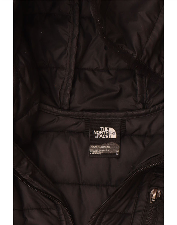 Wattierte Jacke mit Kapuze für Jungen von The North Face, 9–10 Jahre, mittelschwarz, Polyester