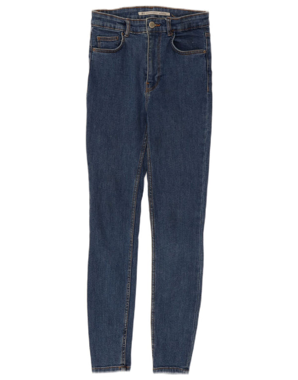Zara Damen Trafaluc Super Skinny Jeans EU 34 2XS W24 L27 Blau