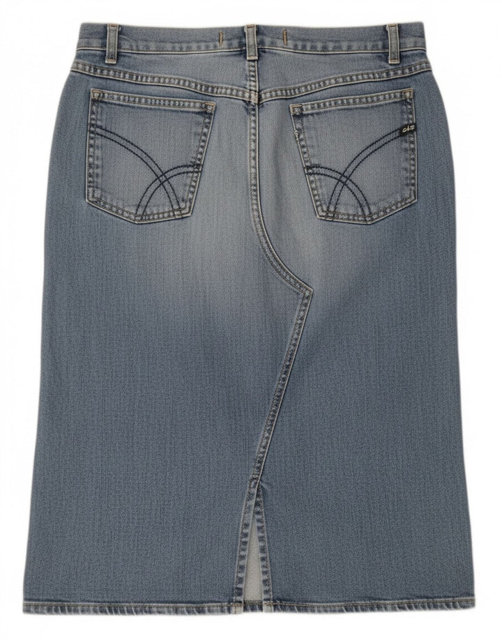 Gas Damen-Jeansrock, Größe S, Größe W28, Blau, Baumwolle