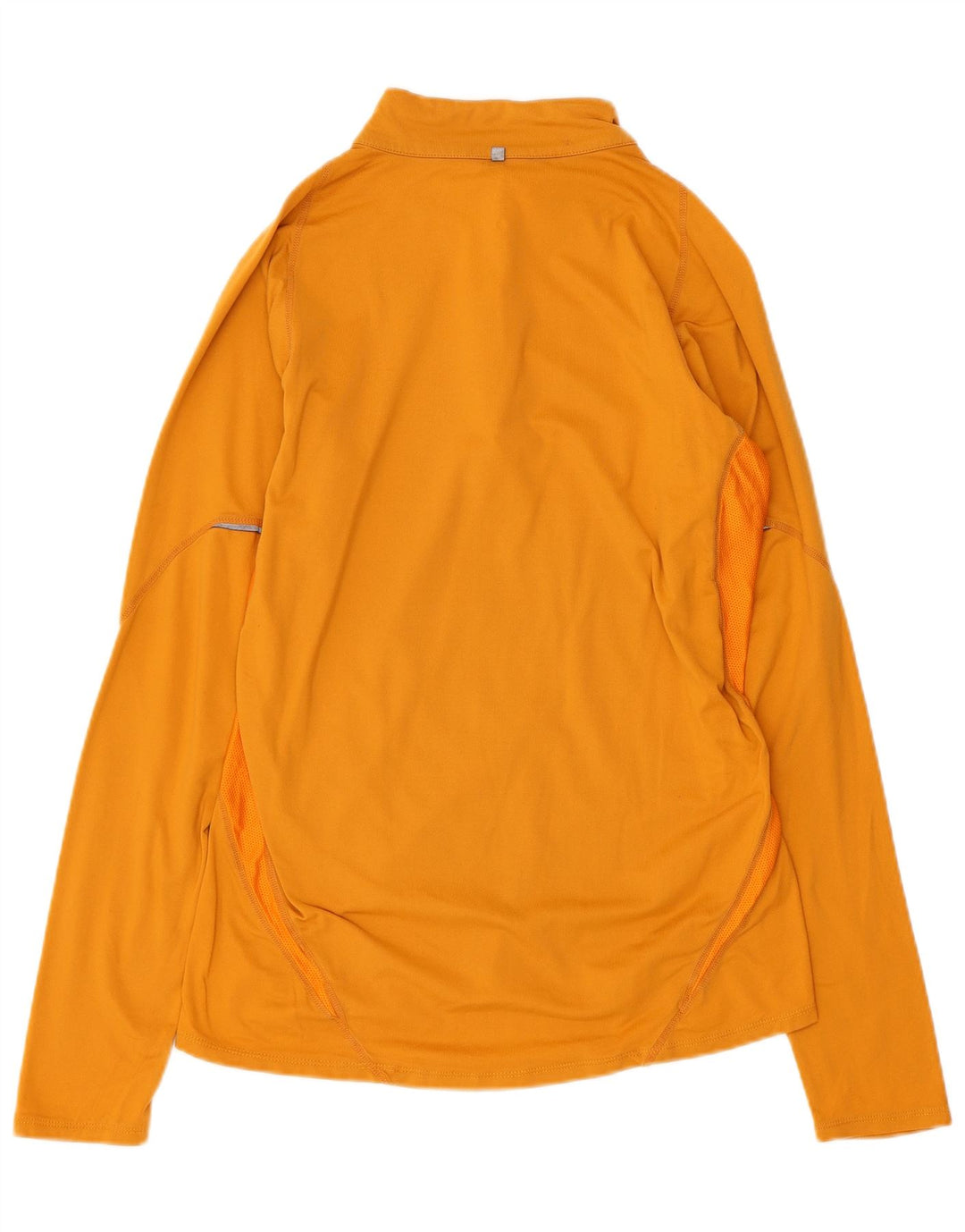 NIKE Damen Dri Fit Pullover-Trainingsanzugoberteil mit Reißverschluss, UK 10, Größe S, Gelb