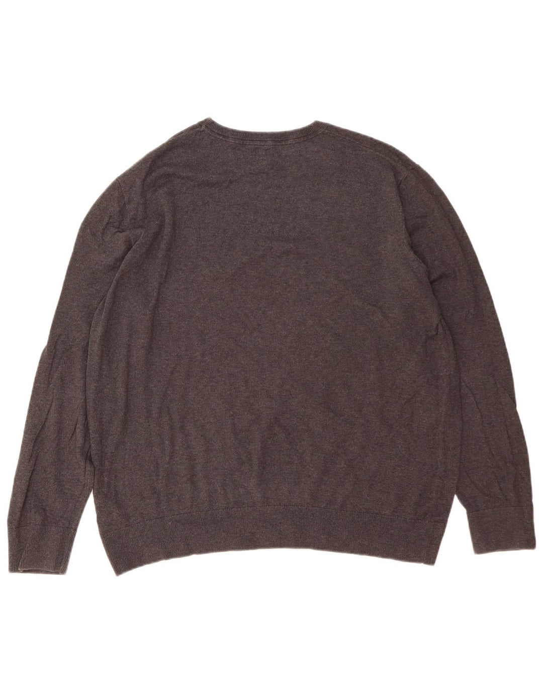 GAP Herren-Pullover mit Rundhalsausschnitt, XL, graue Baumwolle