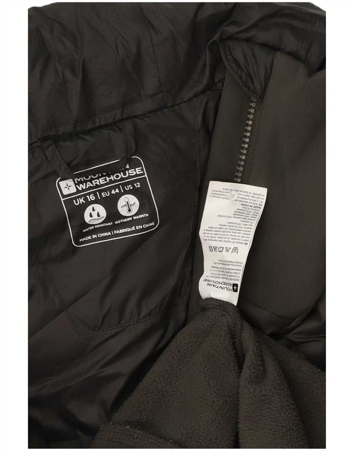 Mountain Warehouse Damen-Windbreakerjacke mit Kapuze, Größe 40, Khaki
