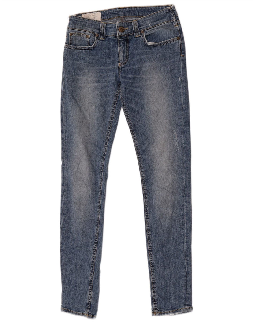 Dondup Damen Skinny Jeans W28 L31 Blaue Baumwolle