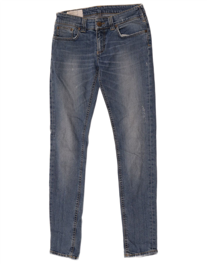 Dondup Damen Skinny Jeans W28 L31 Blaue Baumwolle