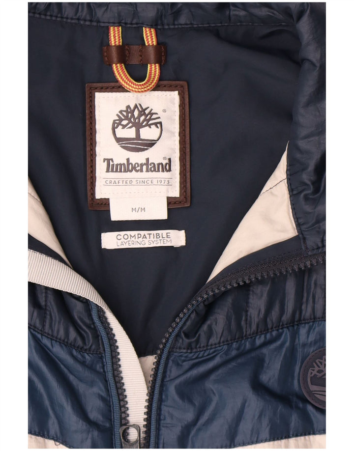 Timberland Herren Wattierte Weste UK 38 Mittelweißes Colourblock-Polyester