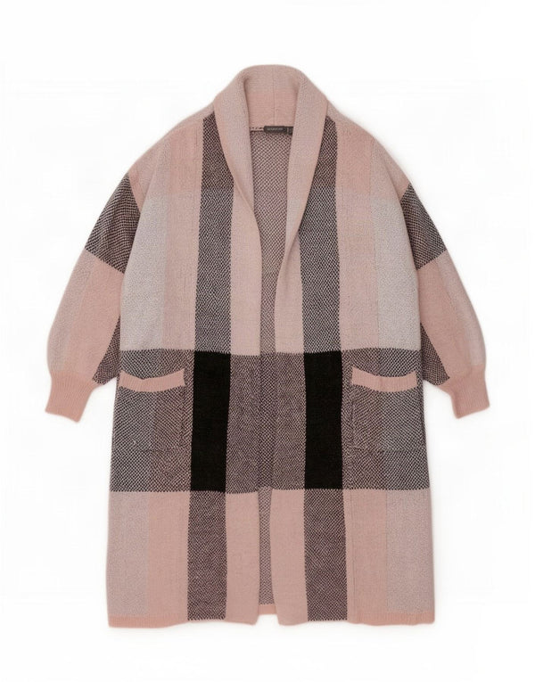 Marks & Spencer Damen Autograph Longline Cardigan Pullover UK 16 Large Pink