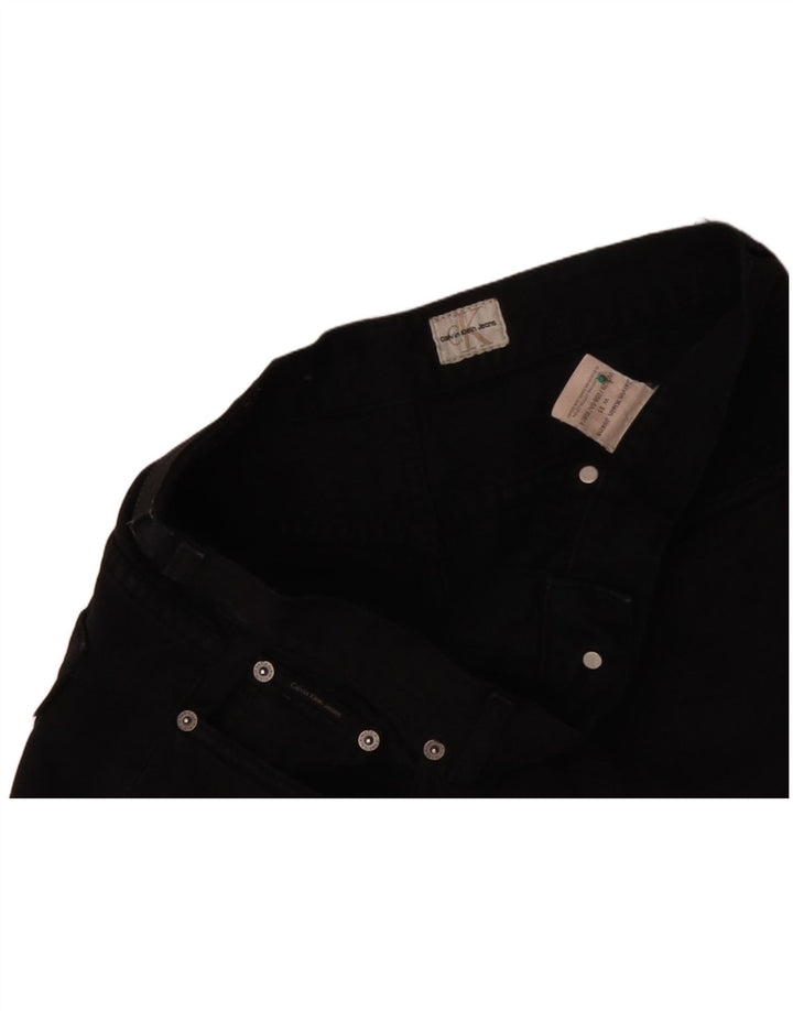 CALVIN KLEIN Herren Jeansshorts W31 Mittelschwarze Baumwolle