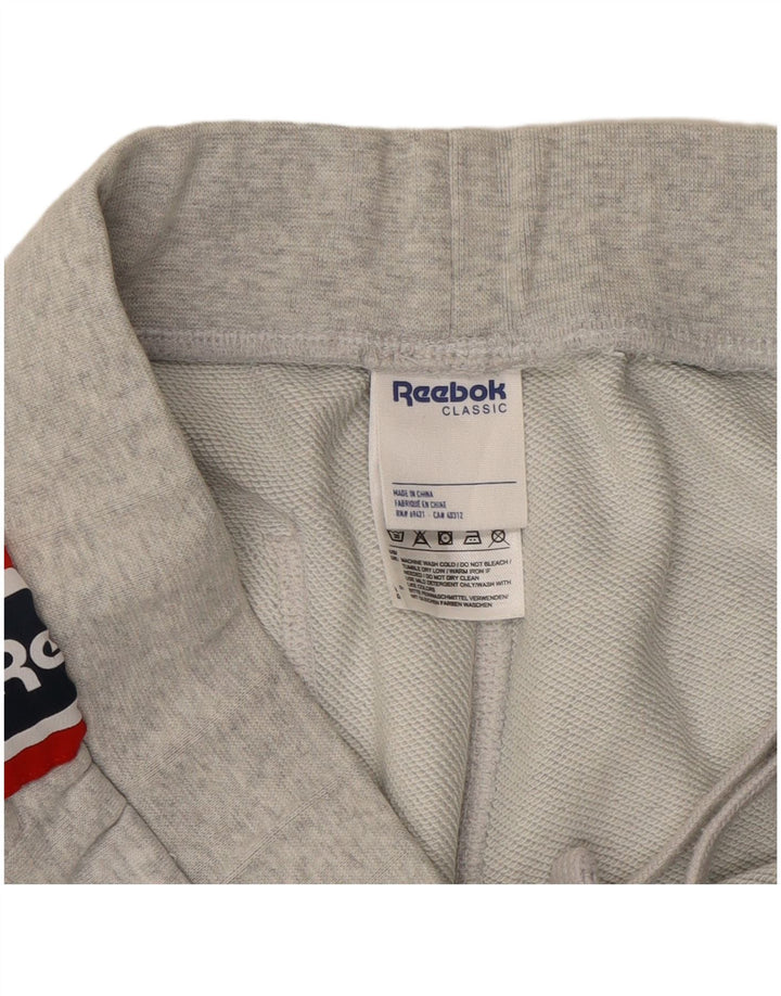 Reebok Herren-Trainingshose mit Grafik, mittelgrau, Farbblock