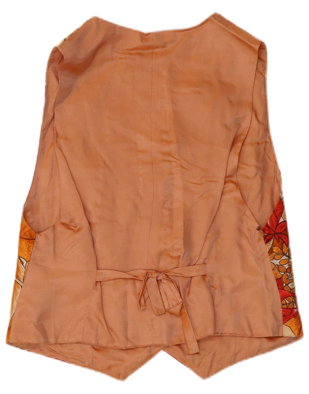 Vintage Damen Weste UK 10 Klein Mehrfarbig geblümt