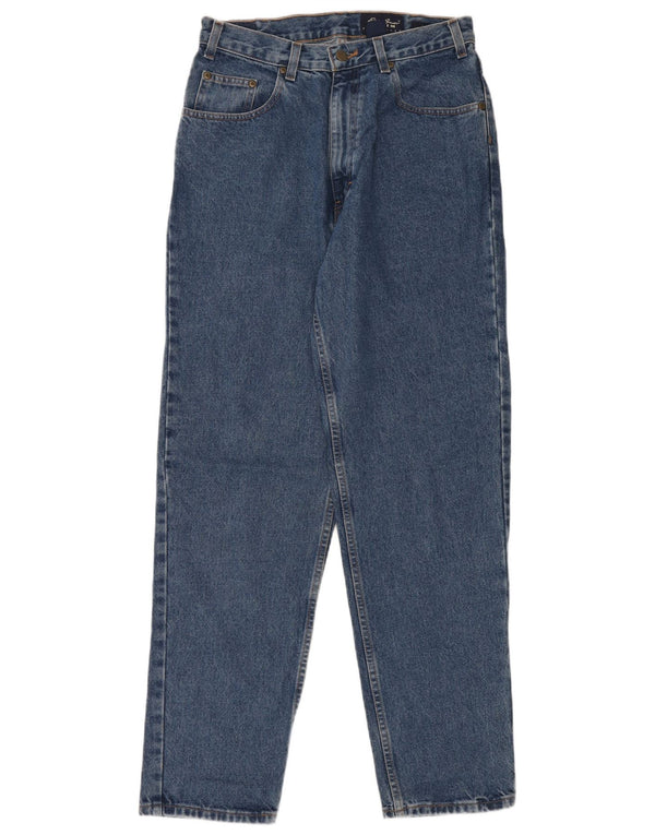 Eddie Bauer Mens High Waist Tapered Jeans W32 L32 Blue Cotton