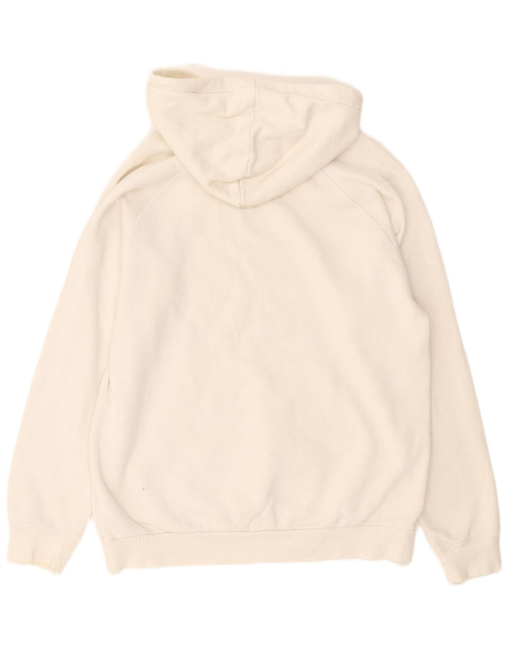 Adidas Herren Kapuzenpullover mit Grafik, groß, aus weißer Baumwolle