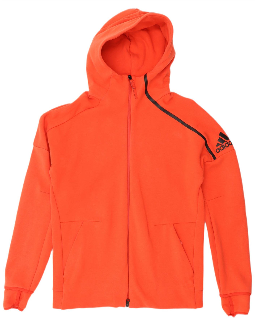 Adidas Herren Graphic Zip Hoodie Pullover Mittelrot