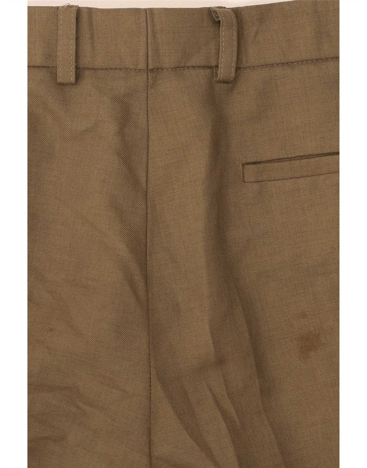 Marks & Spencer Herren-Chinohose mit Pegged, W32, L33, Khaki, Polyester