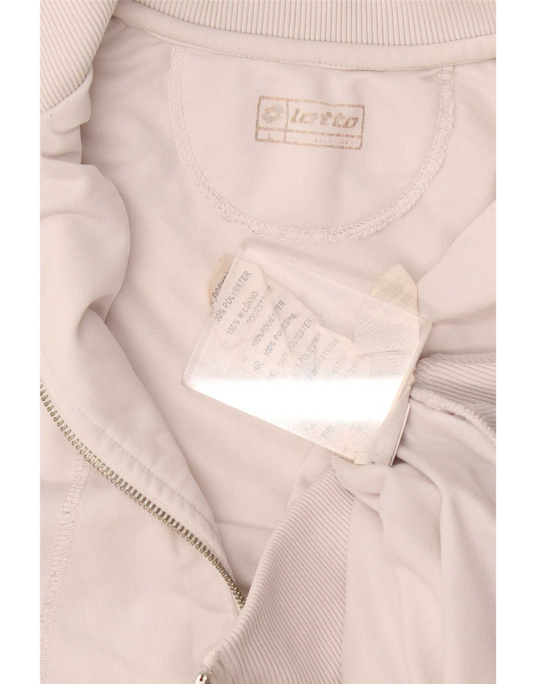 Lotto Damen-Trainingsanzugoberteil, UK-Größe 46, Größe L, Weiß, Polyester