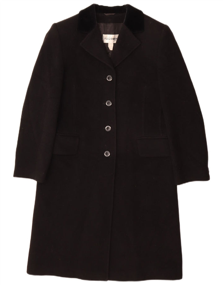 Pierre Cardin Damenmantel EU 38 Medium Black Wool Classic