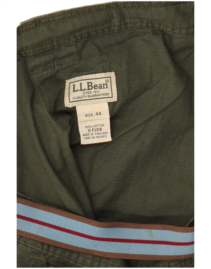 L.L.Bean Herren Cargo Shorts W44 2XL Grüne Baumwolle