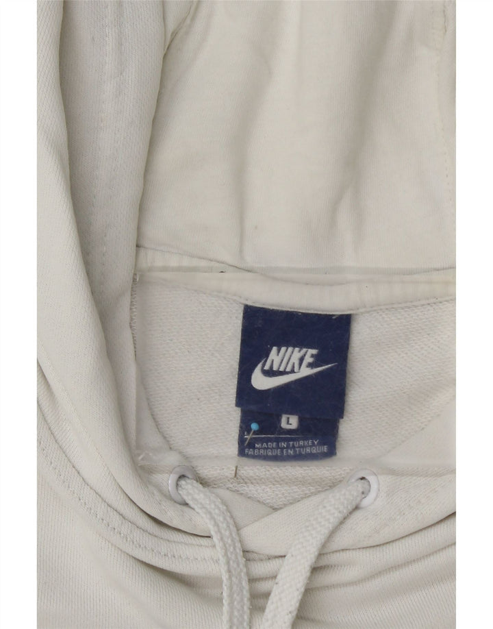 NIKE Herren-Kapuzenpullover mit Grafik, groß, aus weißer Baumwolle