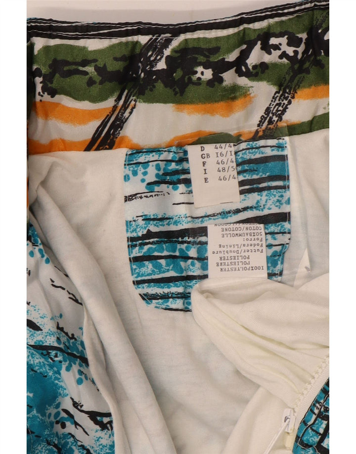 VINTAGE Übergroße Trainingsjacke für Damen, UK 16, Größe L, Blau