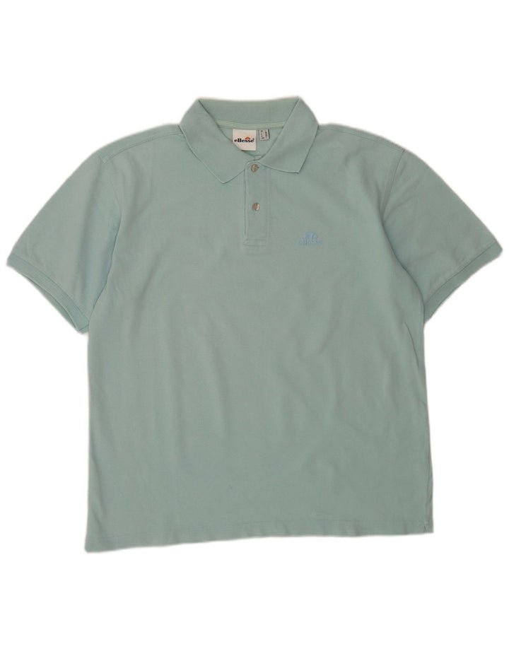 Ellesse Herren-Poloshirt, große blaue Baumwolle