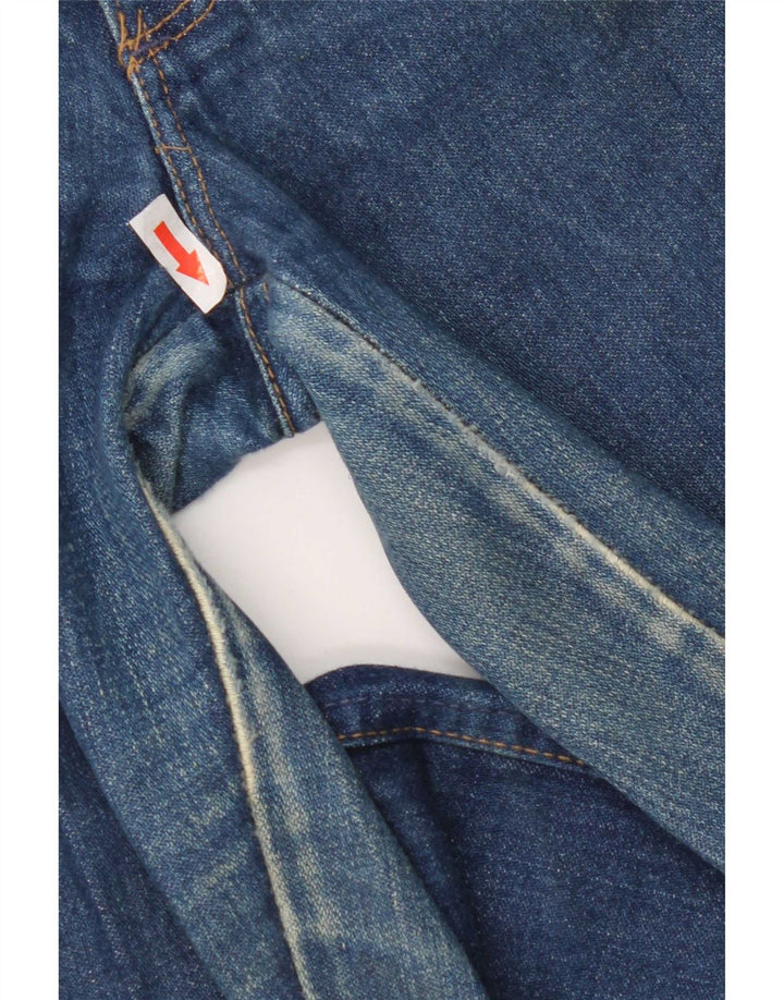 Wrangler Herren Slim Jeans W33 L32 Blaue Baumwolle
