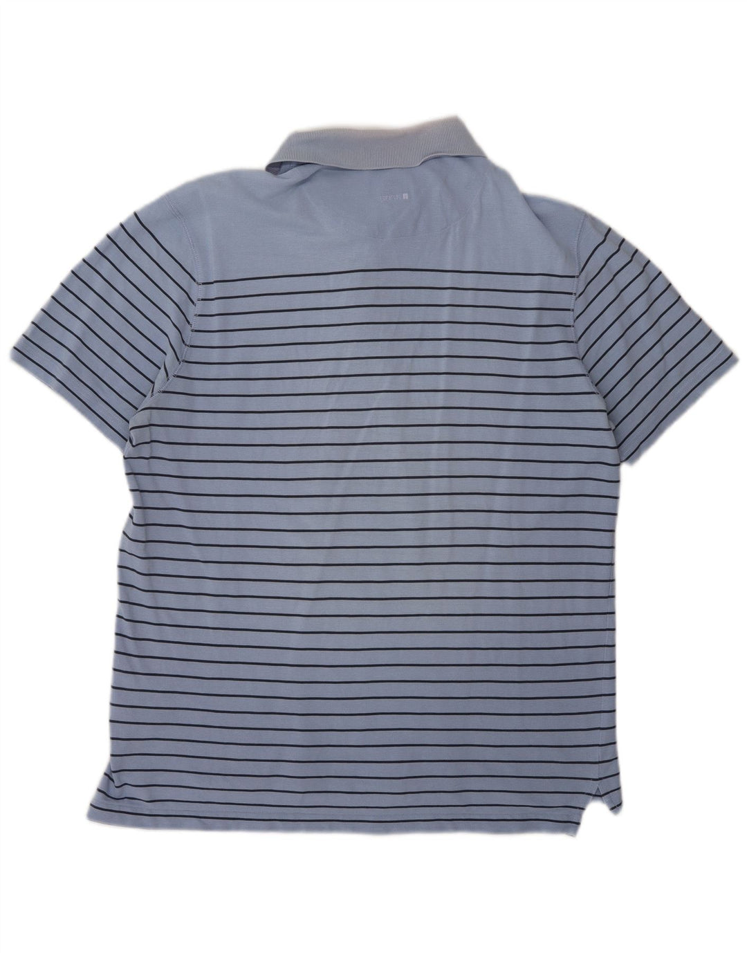 Hugo Boss Herren-Poloshirt, groß, blau gestreift, Baumwolle