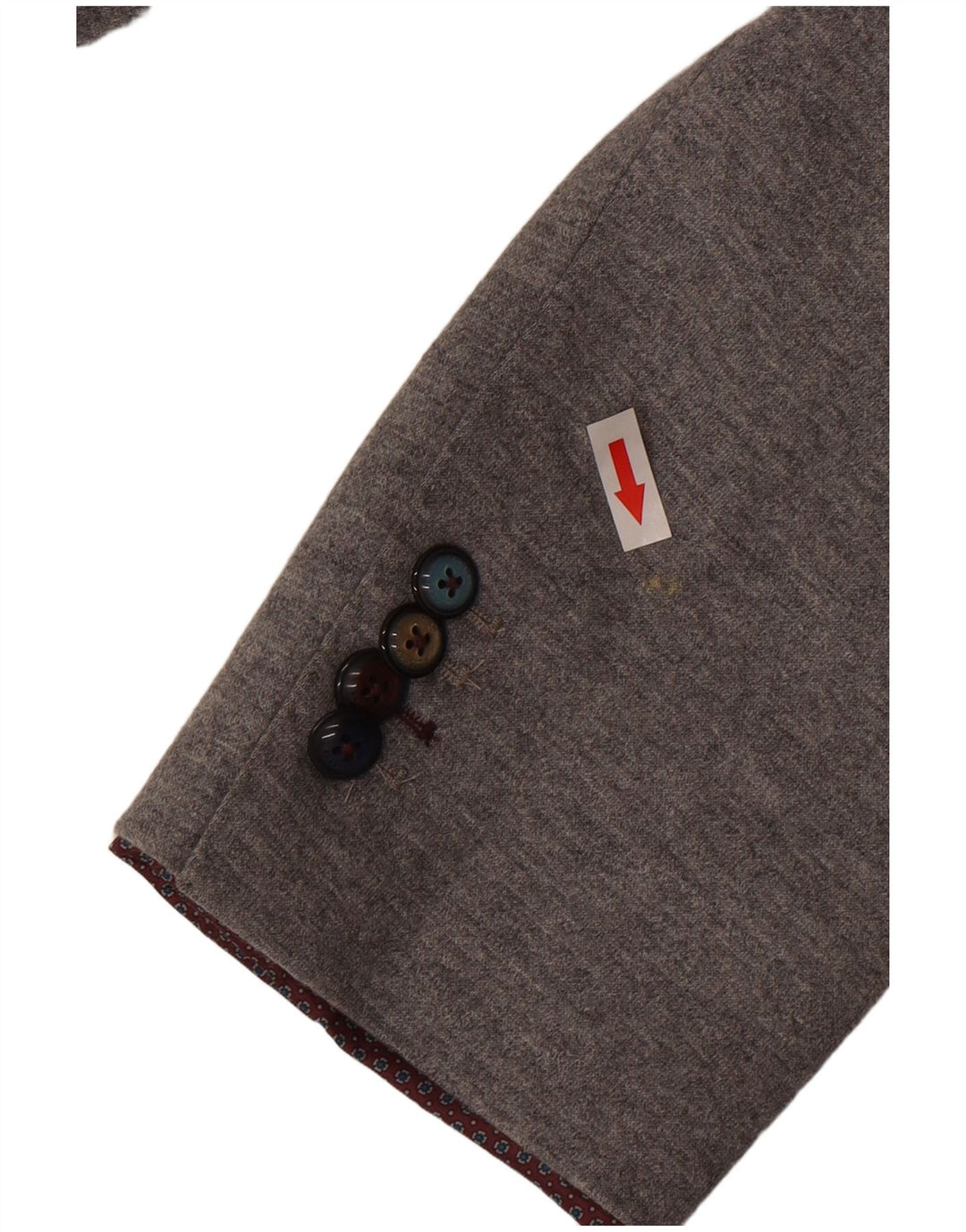 John Barritt Damen 2-Knopf-Blazerjacke IT 50 XL Graue Baumwolle