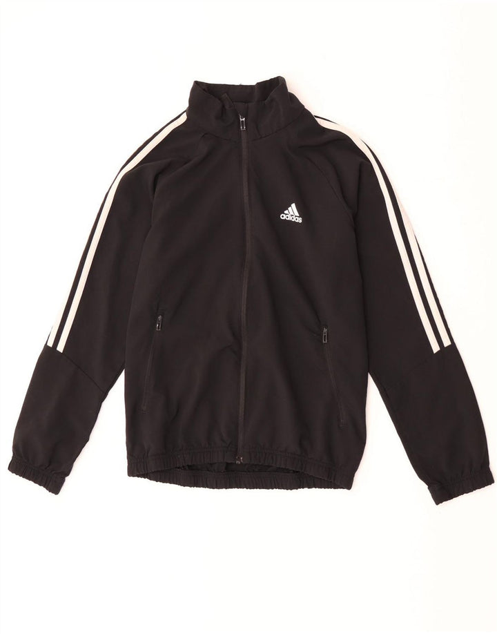 Adidas Jungen Aeroready Trainingsanzug Top Jacke 11–12 Jahre, schwarzes Polyester