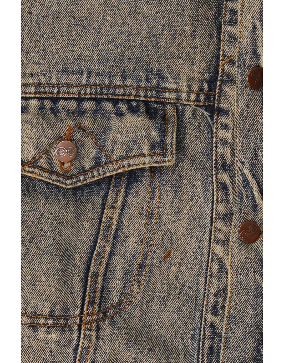 Vintage Herren Jeansjacke UK 40 Groß Blau