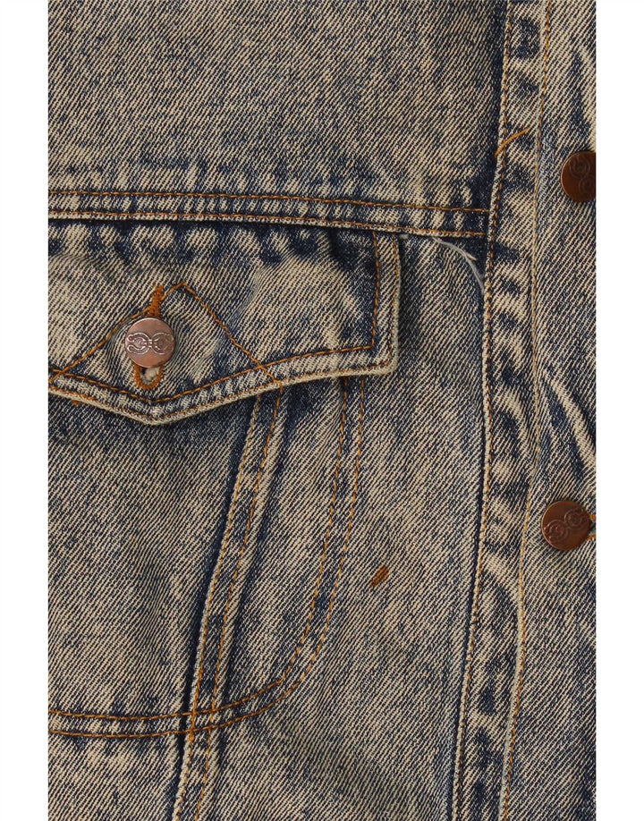 Vintage Herren Jeansjacke UK 40 Groß Blau