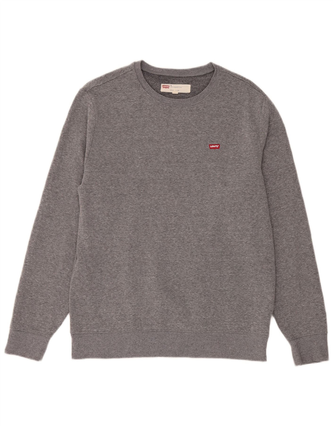 Levi's Herren-Sweatshirt-Pullover aus mittelgrauer Baumwolle