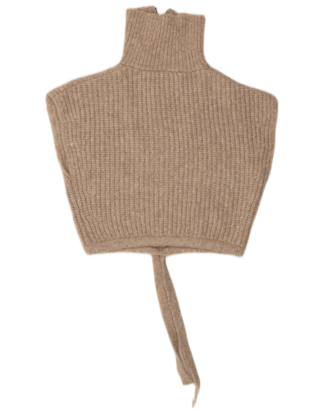 Zara Damen Crop Vest Tank Top UK 14 Medium Beige Polyamid