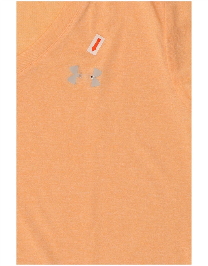 Under Armour Damen T-Shirt Top UK 12 Medium Orange