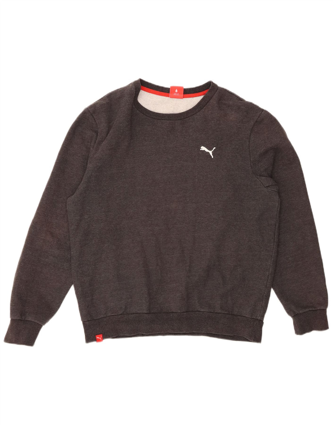 PUMA Herren Sweatshirt Pullover mittelgraue Baumwolle