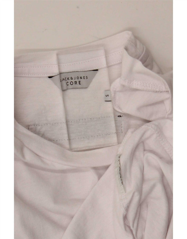 Jack & Jones Herren Grafik-Top, langärmelig, Größe S, Weiß