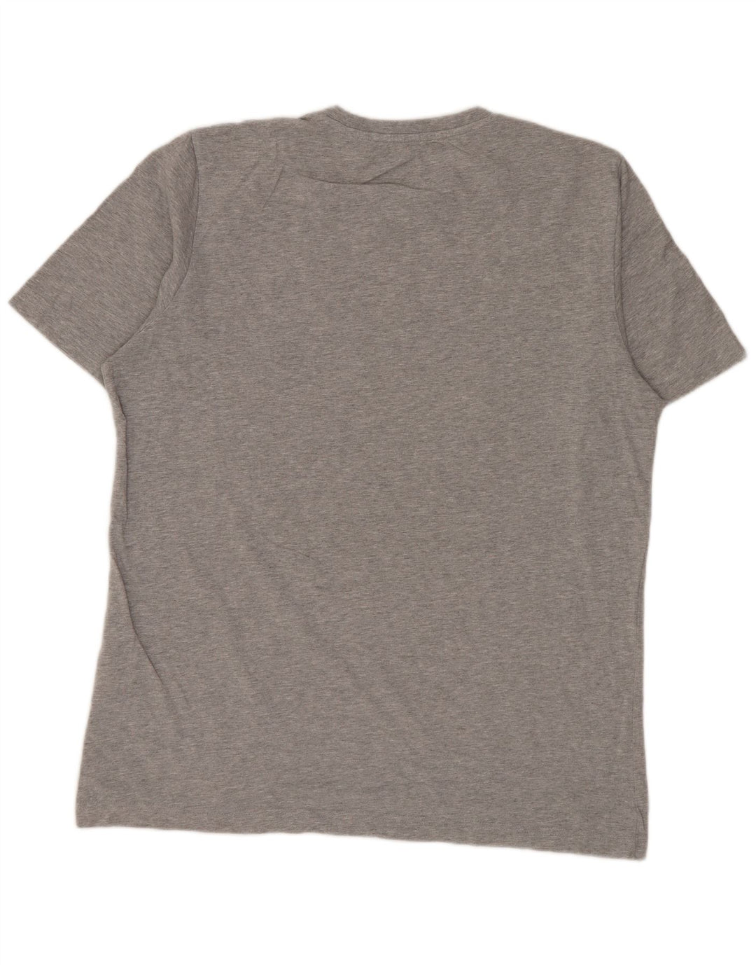 ADIDAS Herren Grafik-T-Shirt-Oberteil aus mittelgrau gesprenkelter Baumwolle