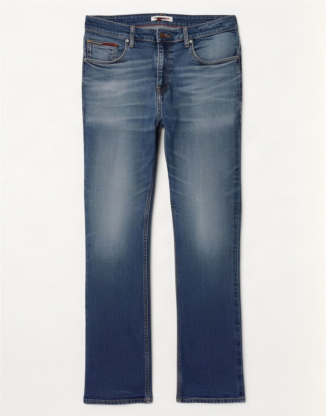Tommy Hilfiger Herren Ryan Relaxed Fit Bootcut Jeans W36 L32 Blaue Baumwolle