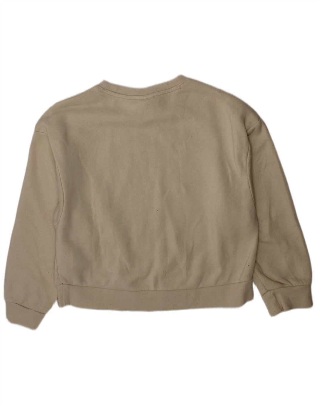 NIKE Mädchen-Sweatshirt mit Grafik, 5–6 Jahre, mittlere, cremefarbene Baumwolle