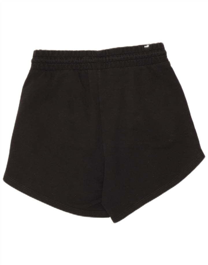 Puma Damen Sportshorts UK 12 Medium Schwarz Baumwolle