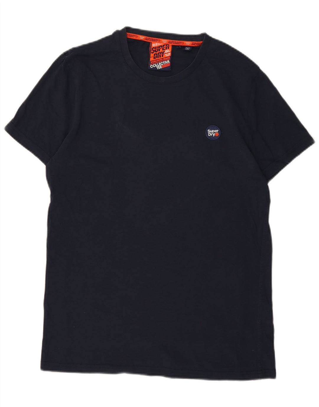 Superdry Herren T-Shirt Top Large Marineblau Baumwolle