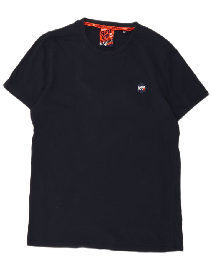 Superdry Herren T-Shirt Top Large Marineblau Baumwolle
